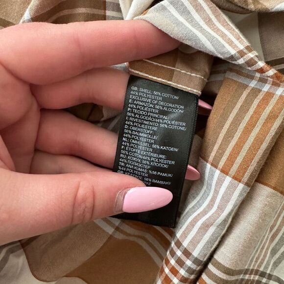 The North Face Men’s Hammetts Shirt Vintage White Mylo Plaid | XL - Picture 9 of 9